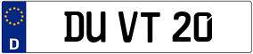 Truck License Plate